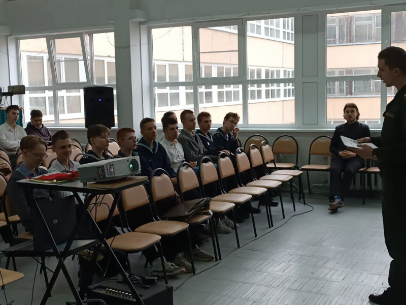 Встреча обучающихся с  представителями Краснодарского высшего военного училища имени генерала армии С.М. Штеменко.